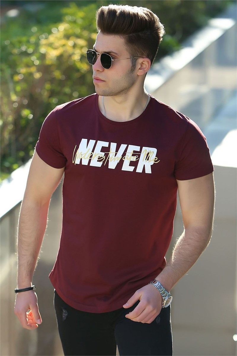 Men's T-shirt 4560 - Burgundy 287833