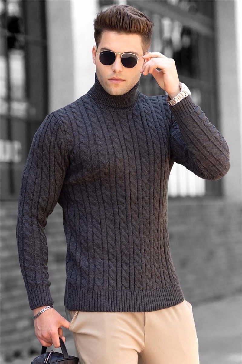 Muški džemper 4654 - Antracit 288718