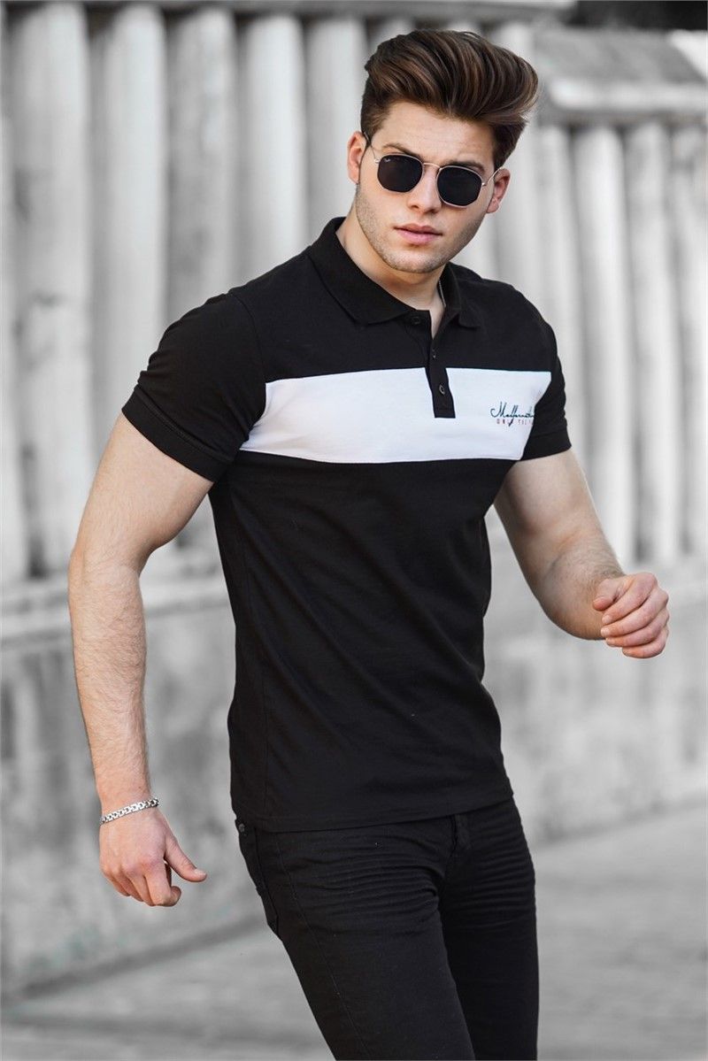 Madmext Men's T-Shirt - Black, White #288194