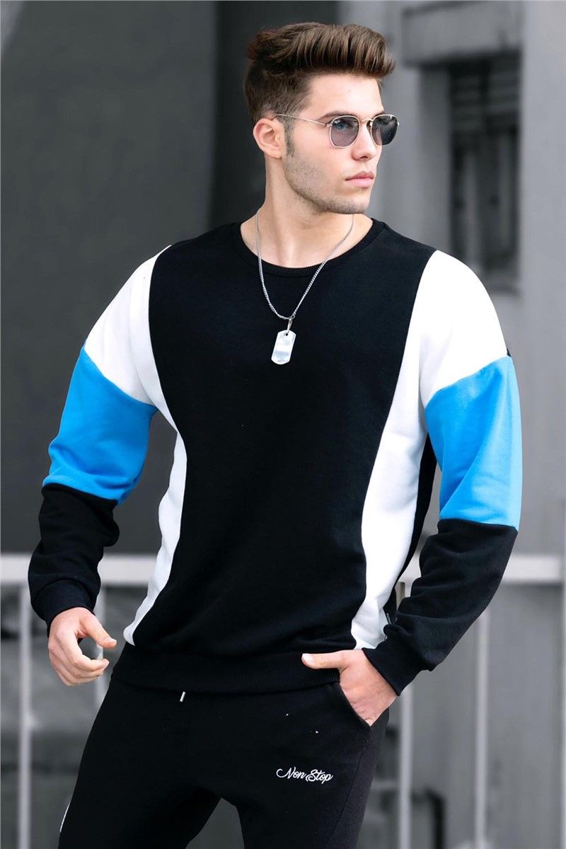 Men's Sweatshirt - Black, White #290260