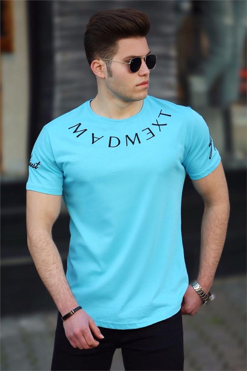 Madmext Men's T-Shirt - Light Blue #287478