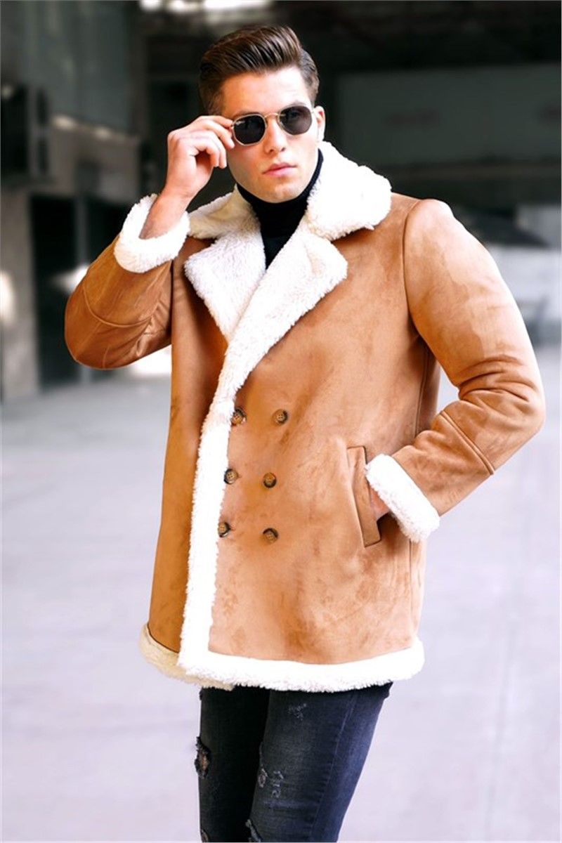 Men's Fur Coat 5621 - Camel #320167