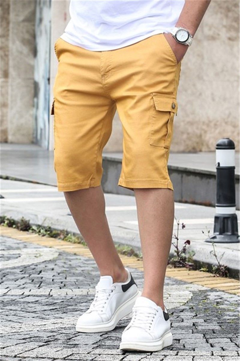 Madmext Men's Shorts - Yellow #306615