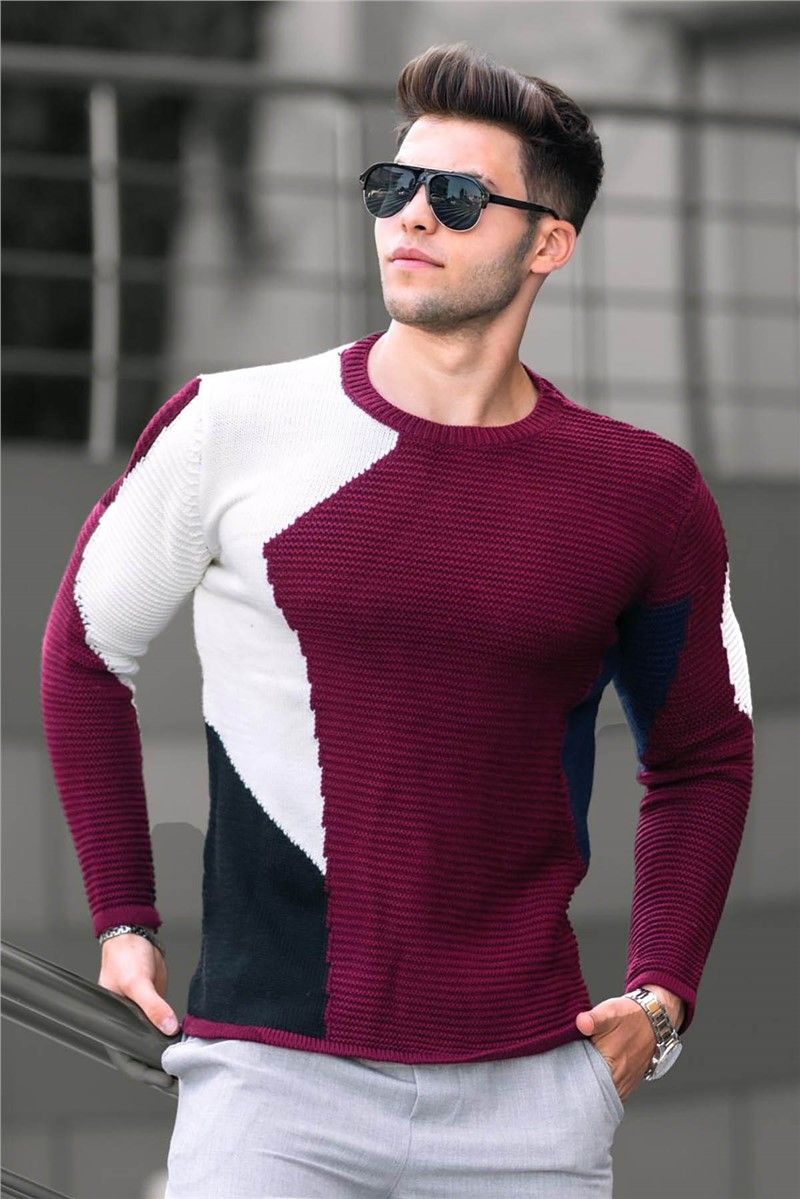 Muški džemper 2770 - Bordo 289126
