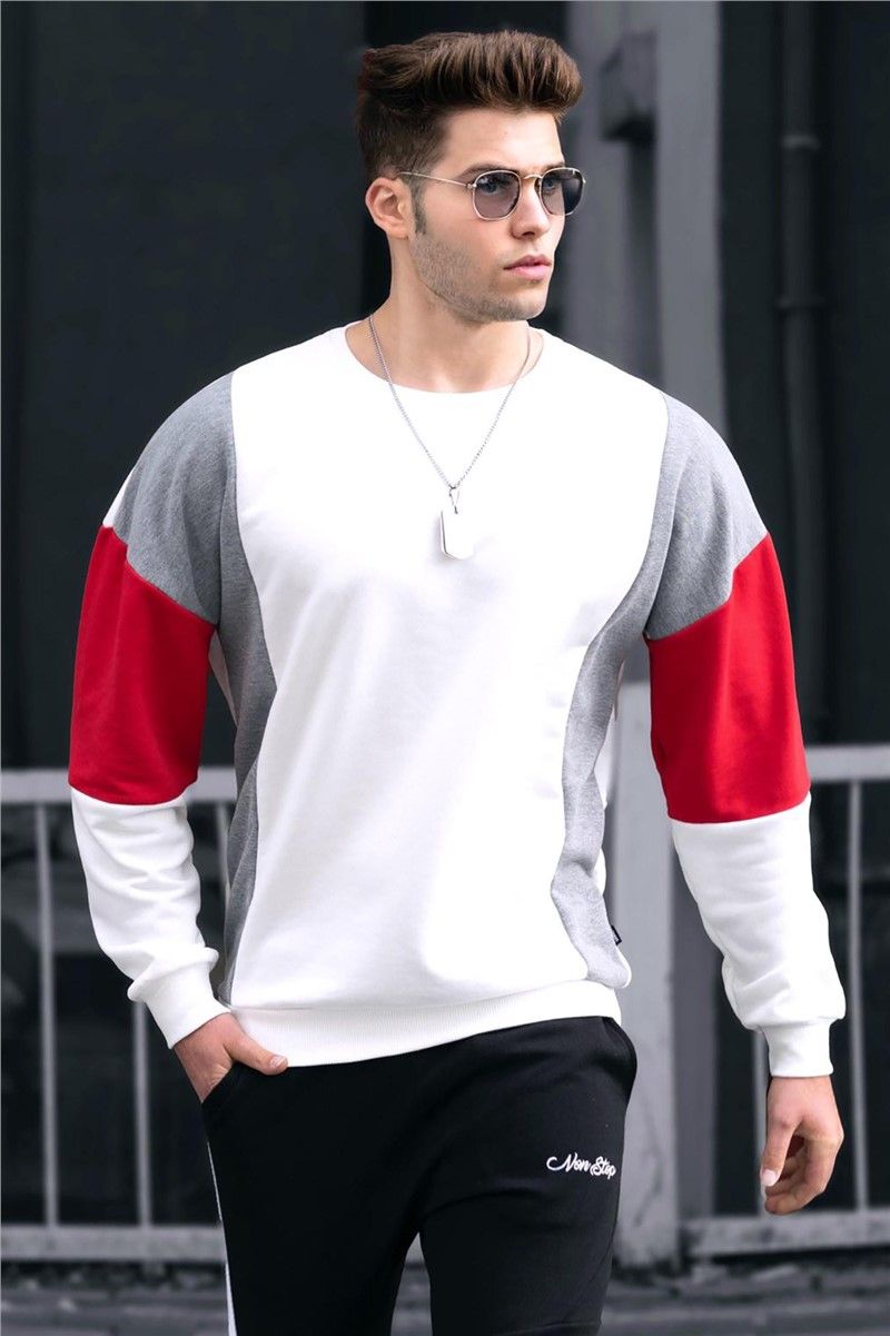 Men's Sweatshirt - White, Grey #290261