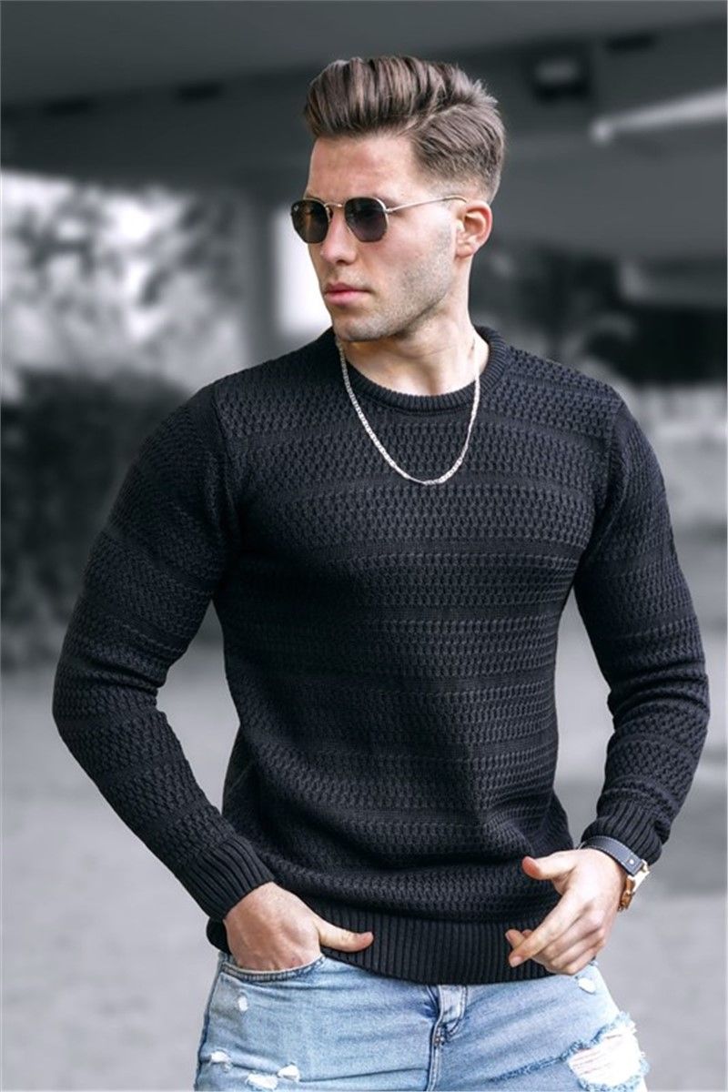 Muški džemper 5181 - crni #323179