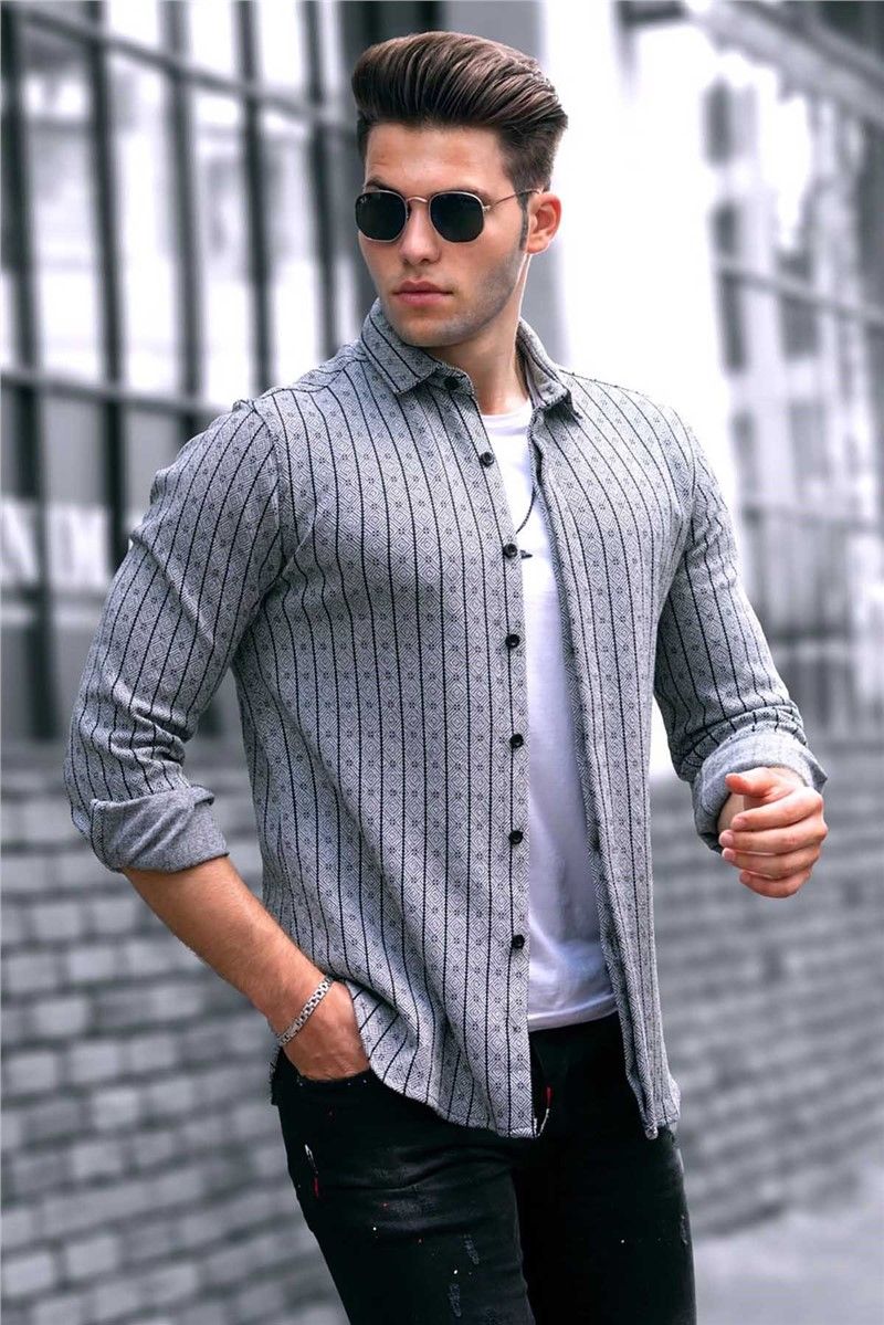 Madmext Men's Shirt - Grey #289750