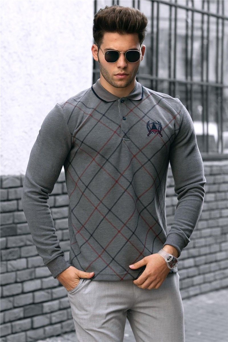  Gray Polo Neck Sweater 9447 # 290233