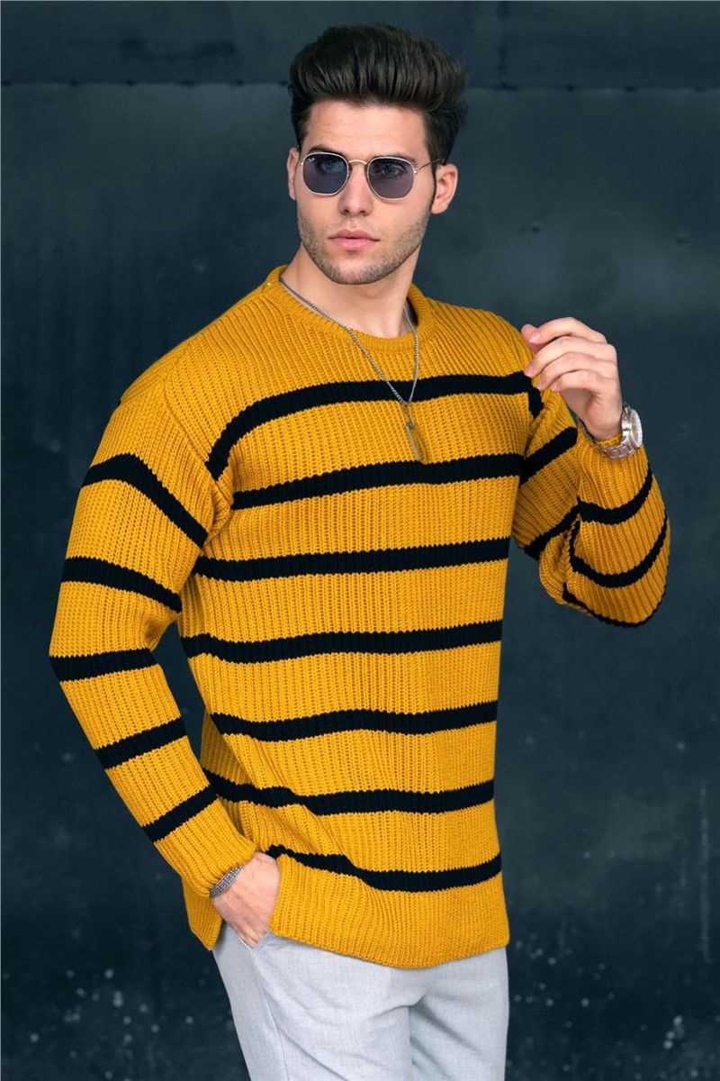 Muški džemper 4911 - Senf 290288