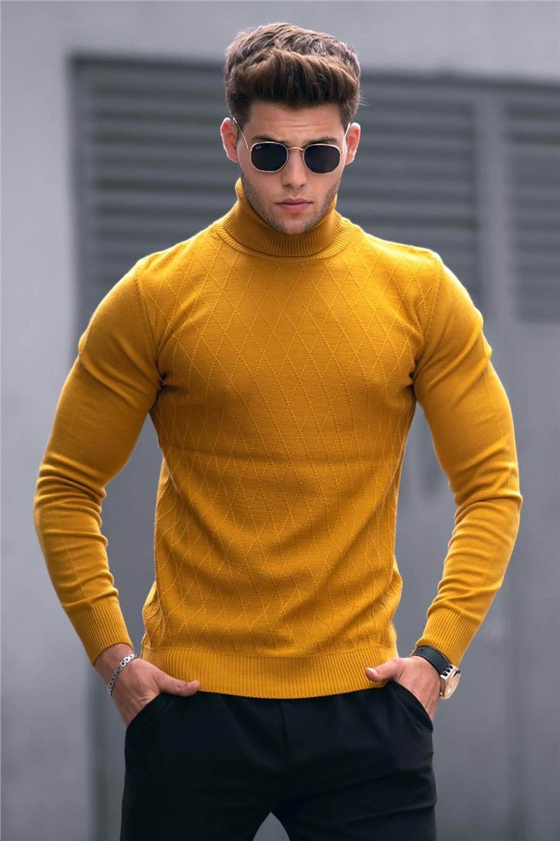 Muški džemper 4658 - Senf 288800