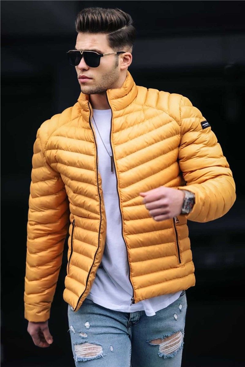 Madmext Men's Puffer Coat - Yellow #290519