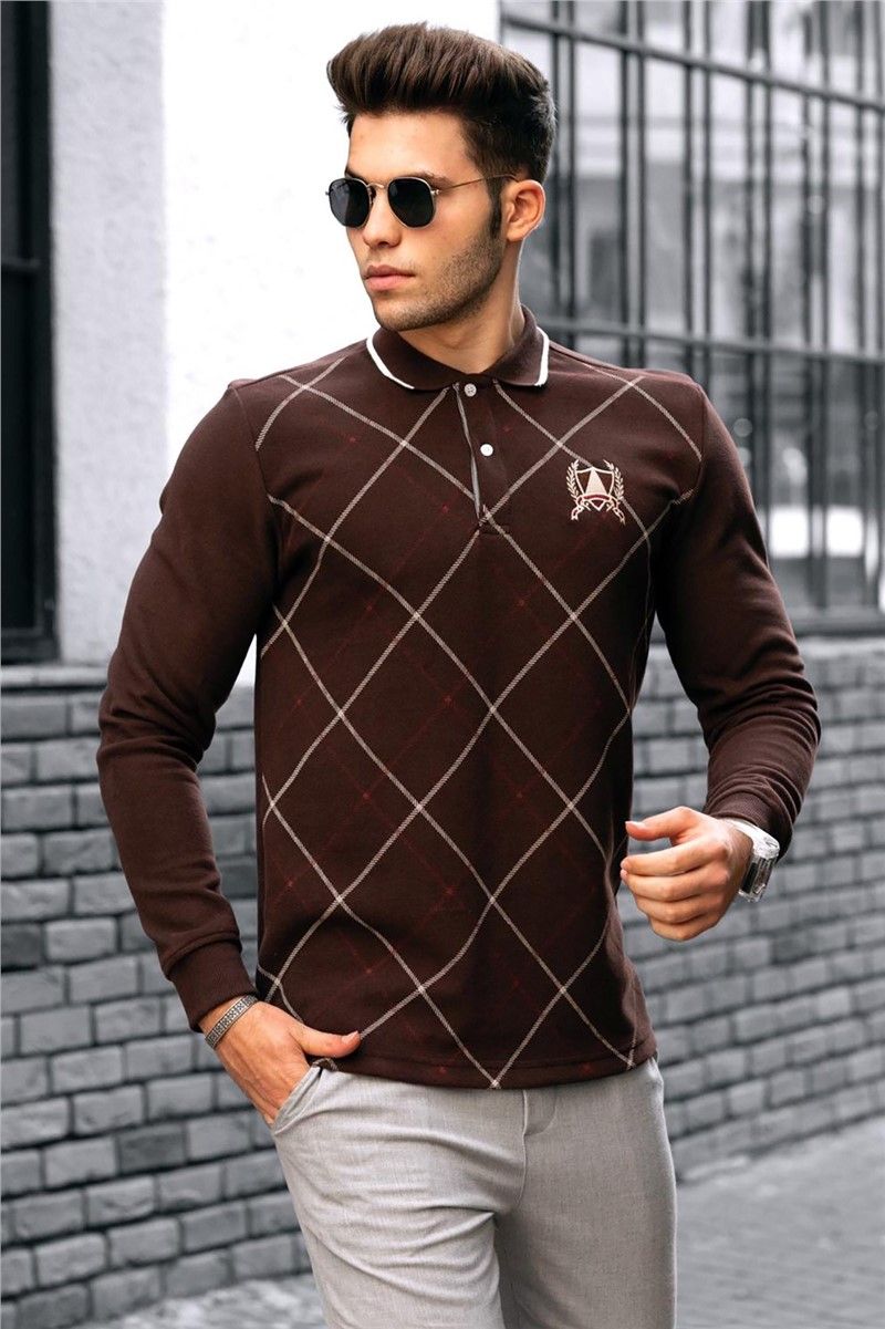  Brown Polo Neck Sweater 9447 # 290235