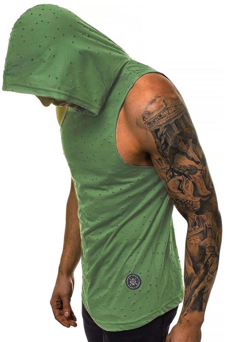 Muška majica s kapuljačom 2893 - Zelena 290251