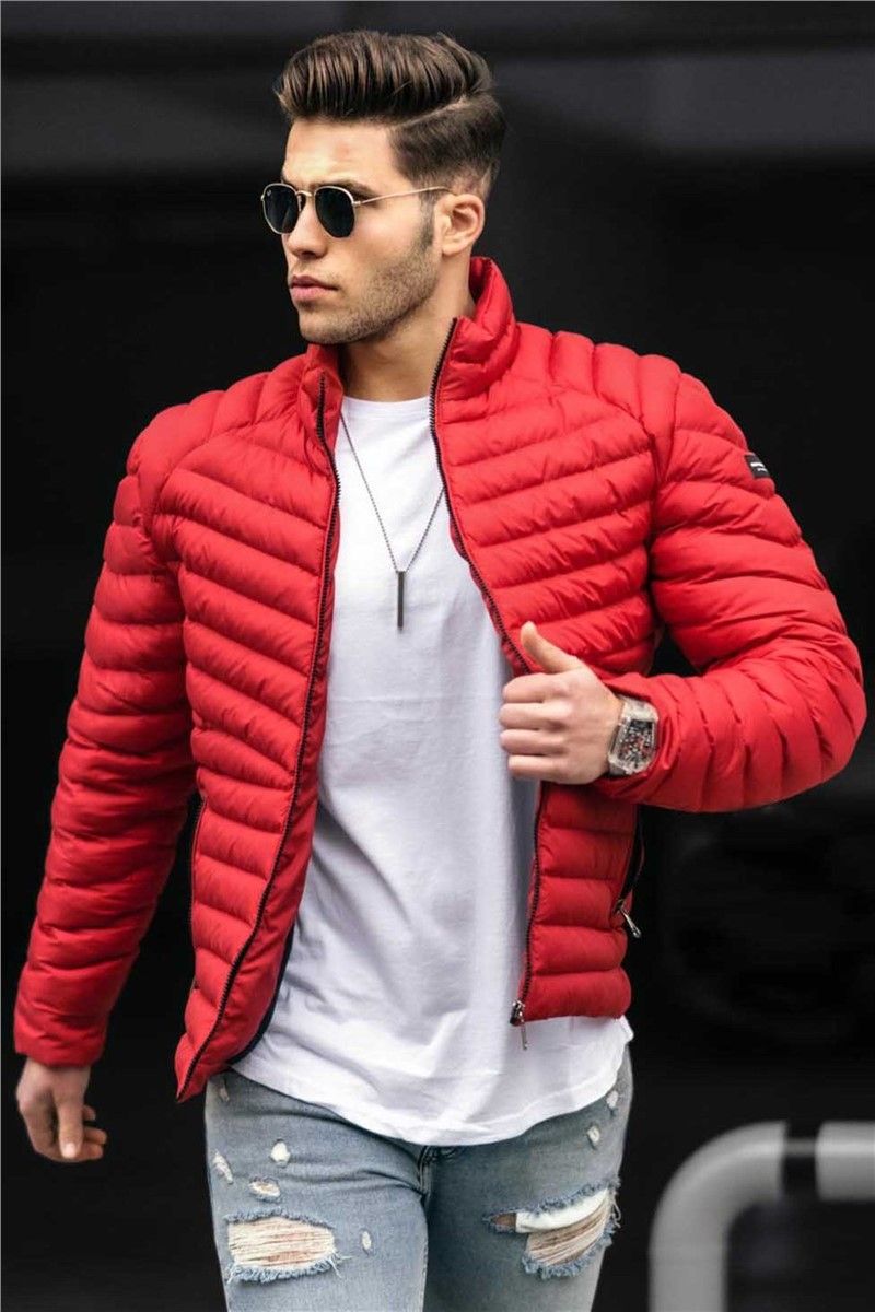Madmext Men's Puffer Coat - Red #290520