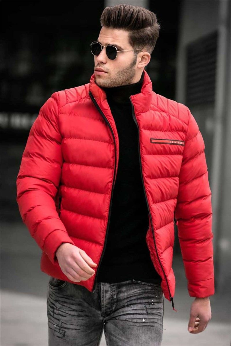 Madmext Men's Puffer Coat - Red #290529