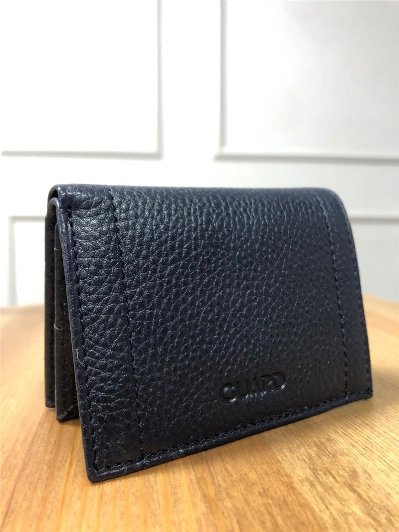  Navy Blue Leather Wallet GRD863 # 290843
