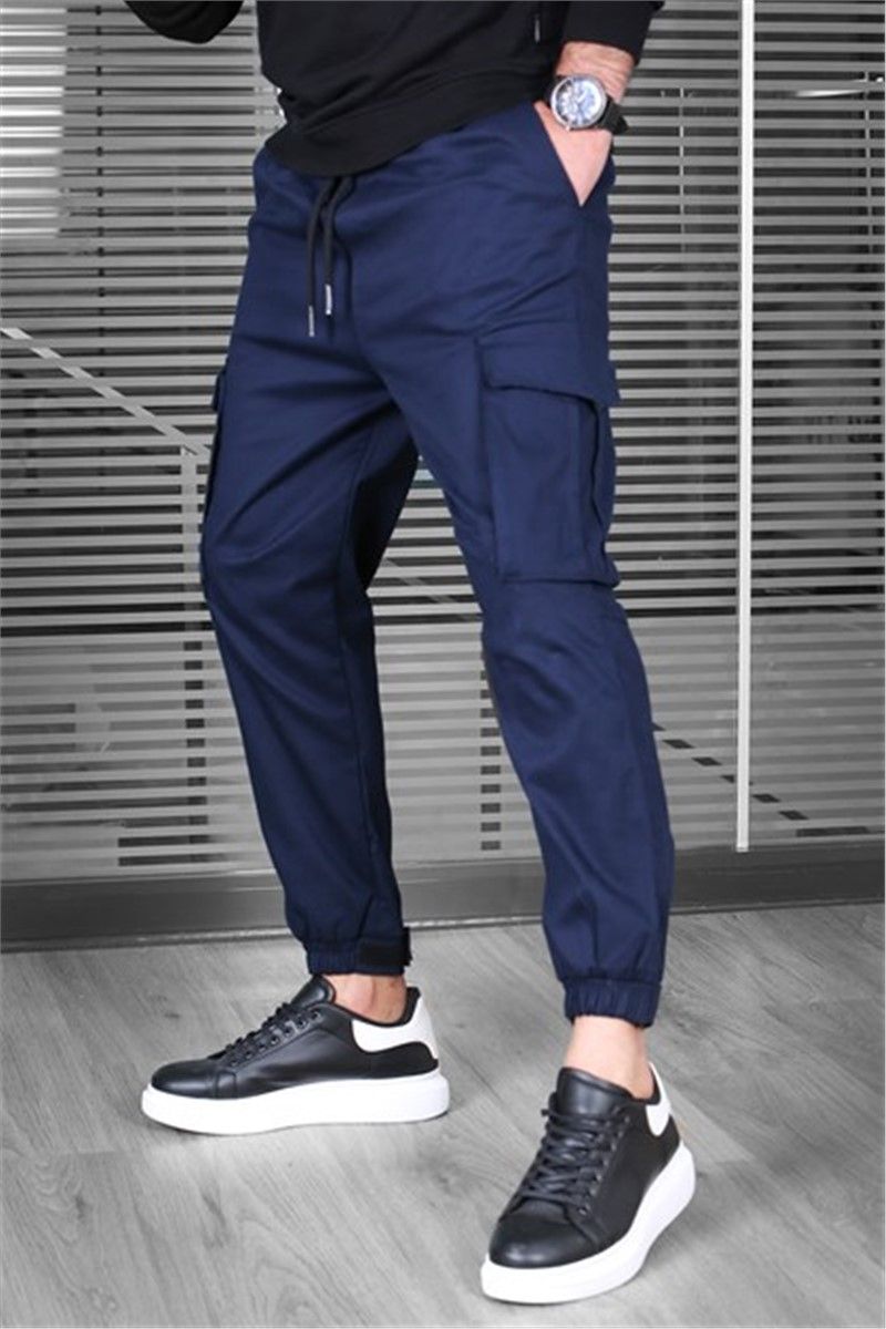 Madmext Men's Trousers - Dark Blue #300356
