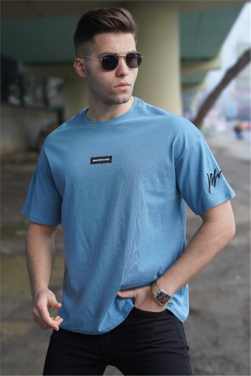 T-shirt da uomo 5231 - Azzurro #324647