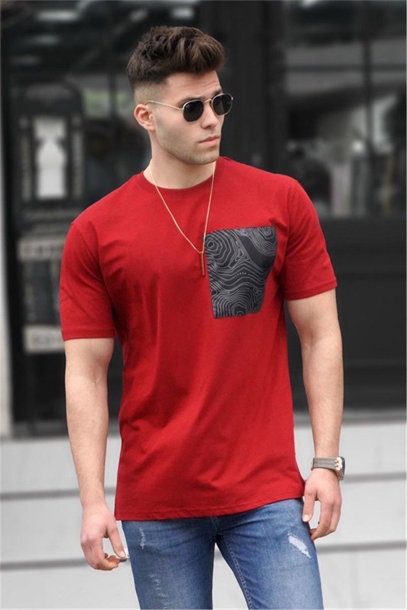 T-shirt da uomo 5358 - Rosso #324669