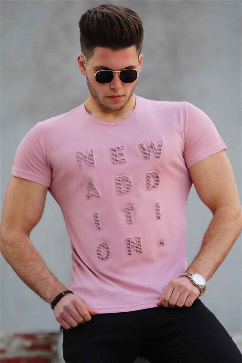 Madmext Men's T-Shirt - Salmon Pink #285405