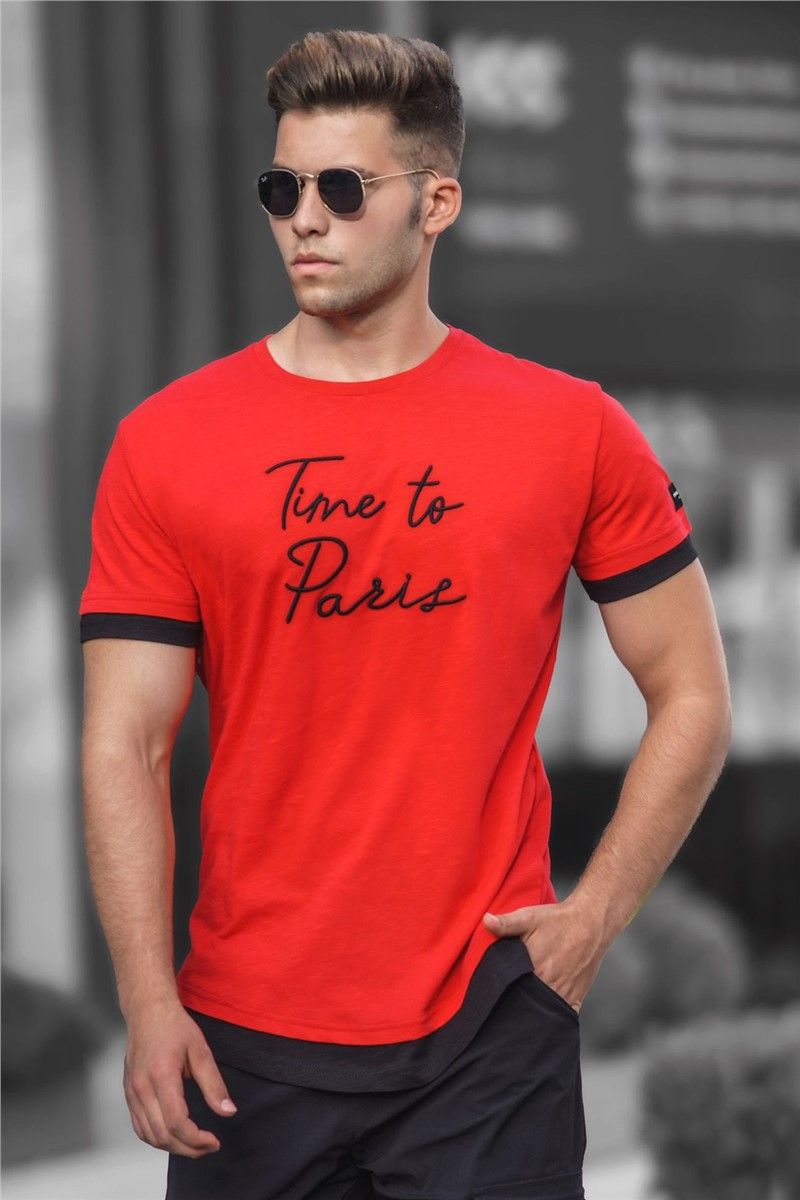 T-shirt uomo 4561 - Rosso #310558