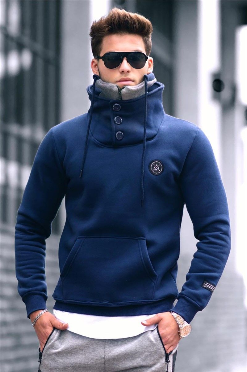 Men's Sweatshirt - Navy Blue #286967
