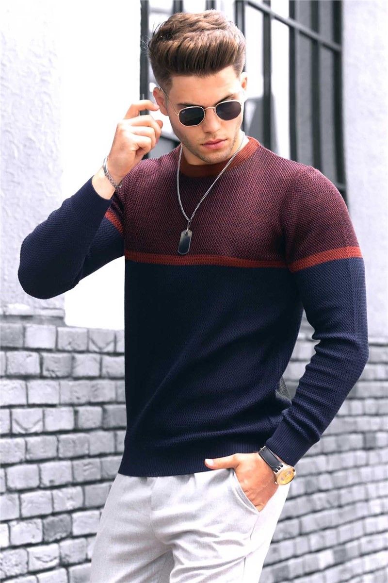 Muški džemper 4734 - Tamnoplavi 289595