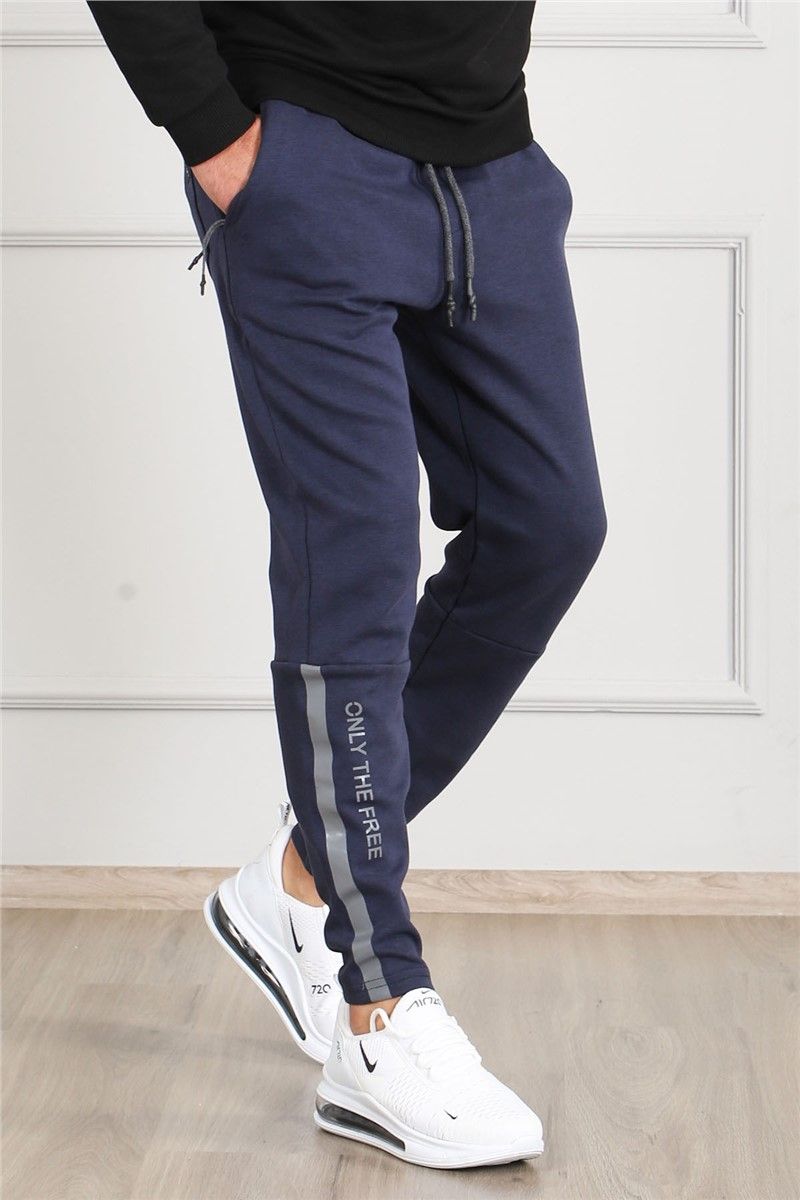 Pantaloni sportivi da uomo 4213 - Blu scuro 286911