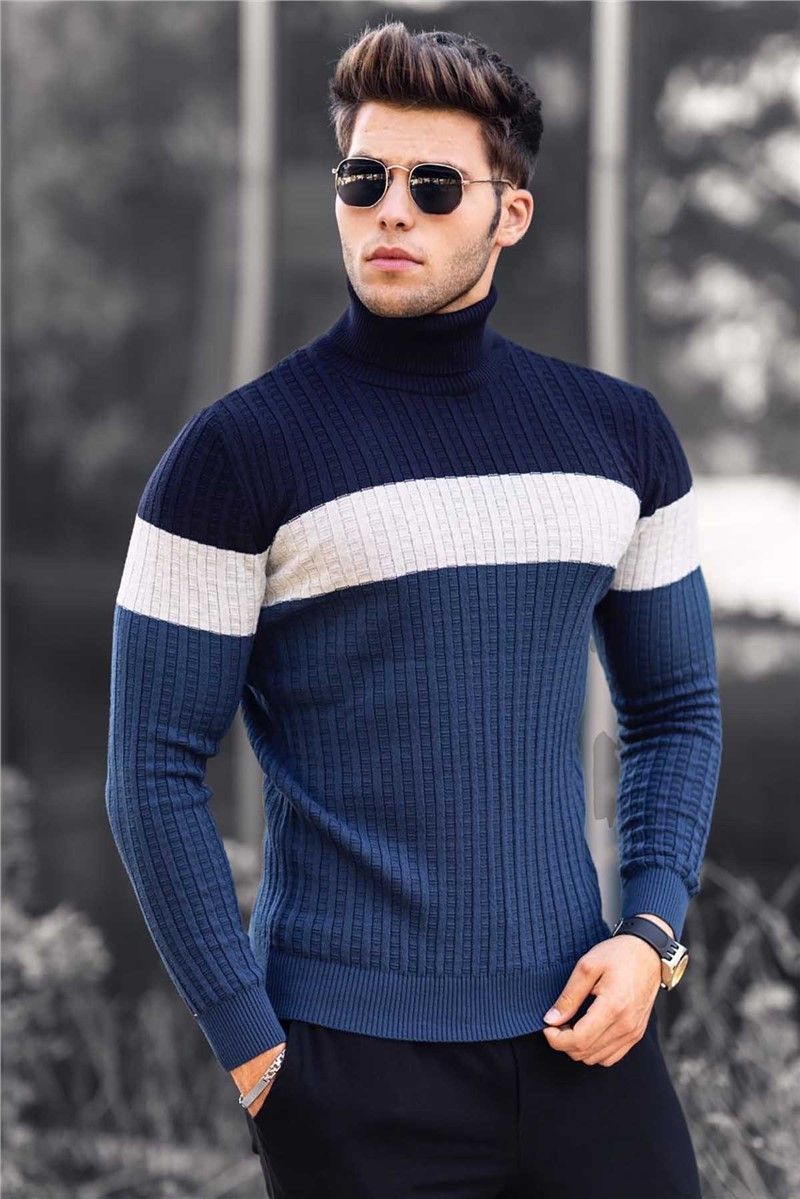 Muški džemper 4678 - Plavi 289339