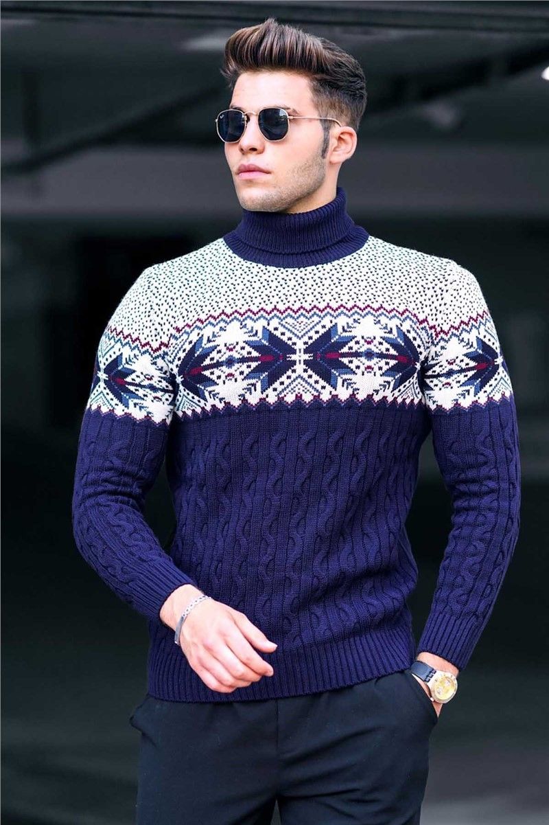 Muški džemper 4731 - Tamnoplavi 289502
