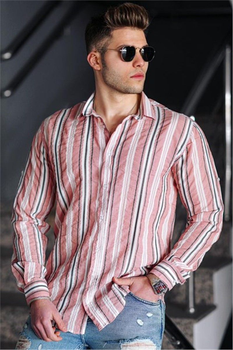 Madmext Men's Shirt - Pink #293150