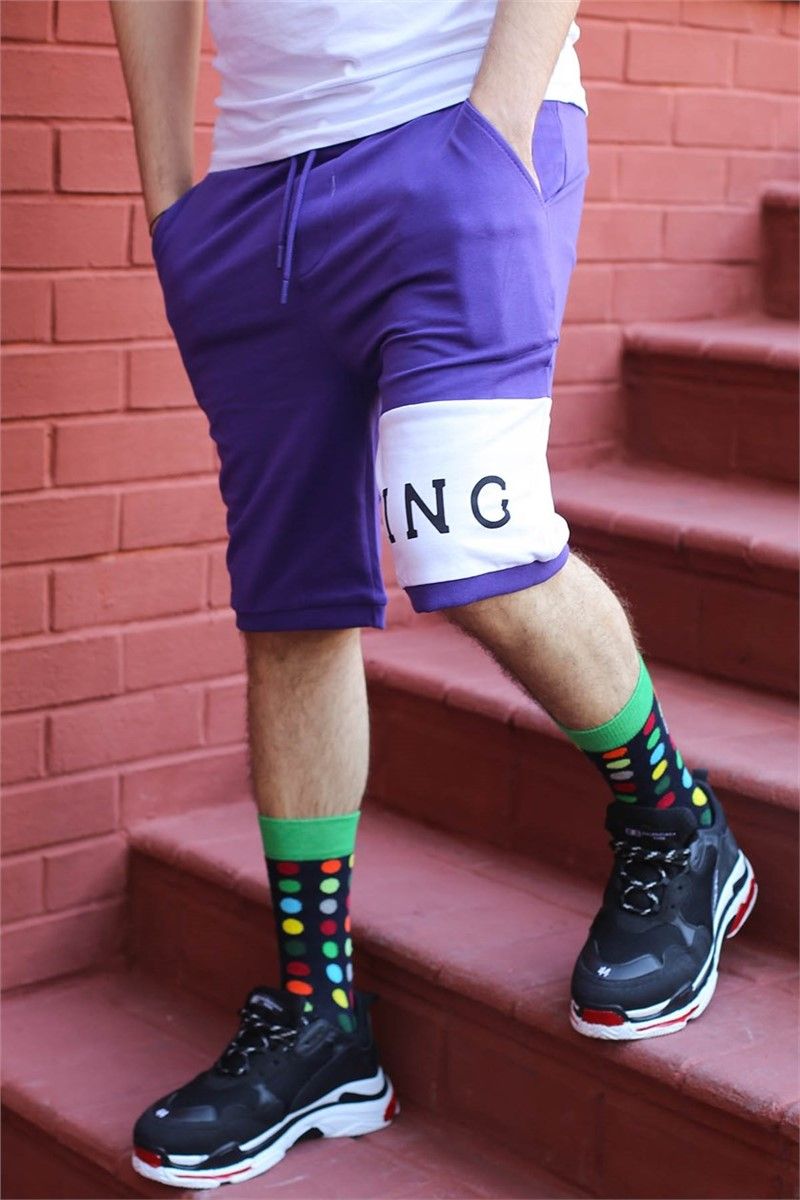 Madmext Men's Shorts - Purple #285449