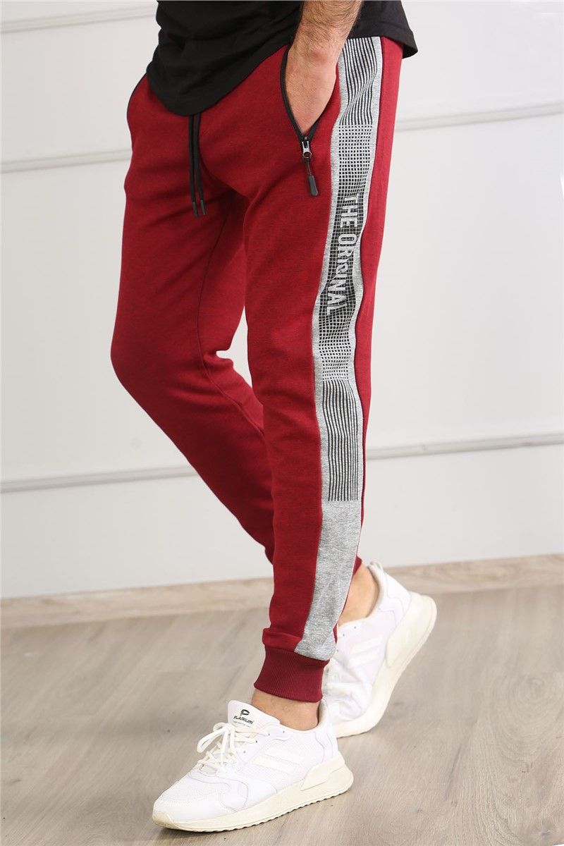 Madmext Men's Jogger - Red #286938