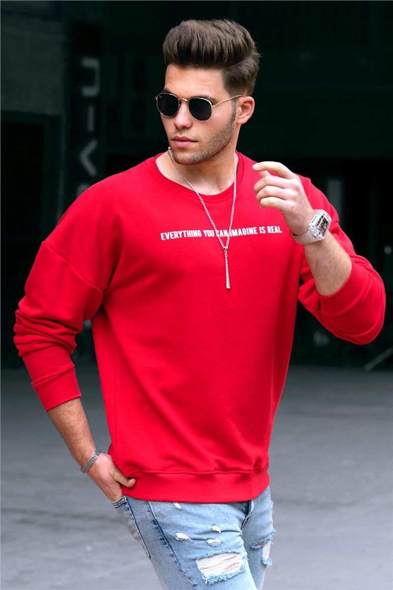 Men's Sweatshirt - Red #290392