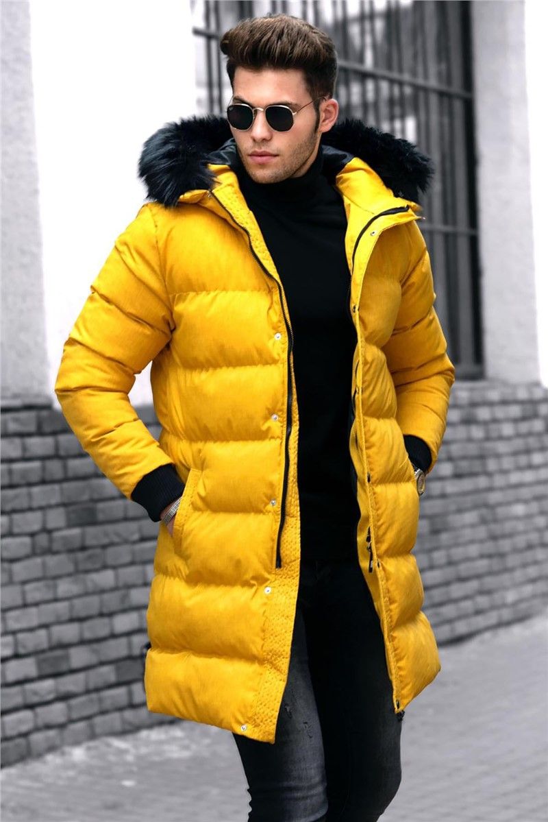 Madmext Men's Puffer Coat - Yellow #290247