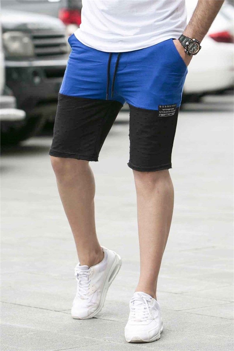 Madmext Men's Shorts - Blue, Black #286005
