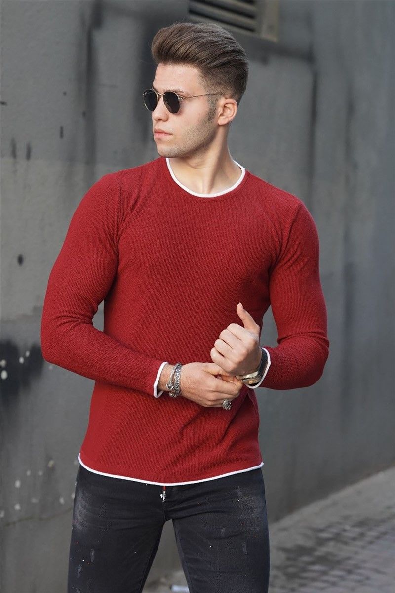 Muški džemper 4637 - Crvena 290013
