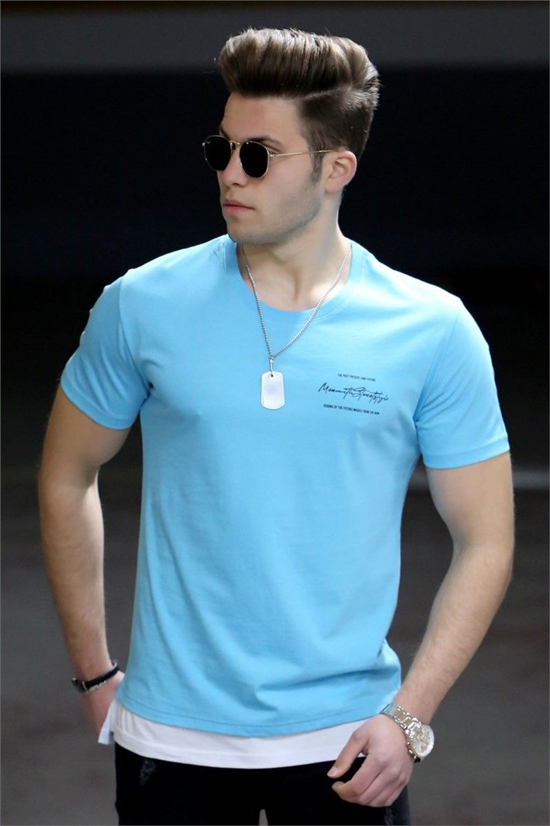 Madmext Men's T-Shirt - Light Blue #287425
