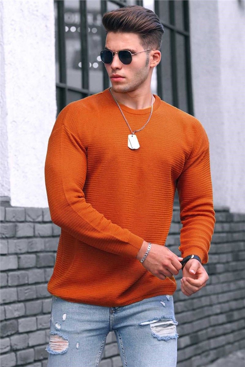 Muški džemper 4735 - narančasti 290268