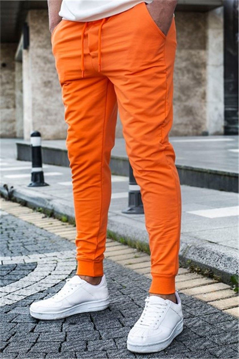 Pantaloni sportivi da uomo 4821 - Arancione 305976