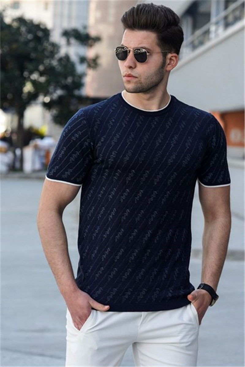 Madmext Men's T-Shirt - Dark Blue #303791