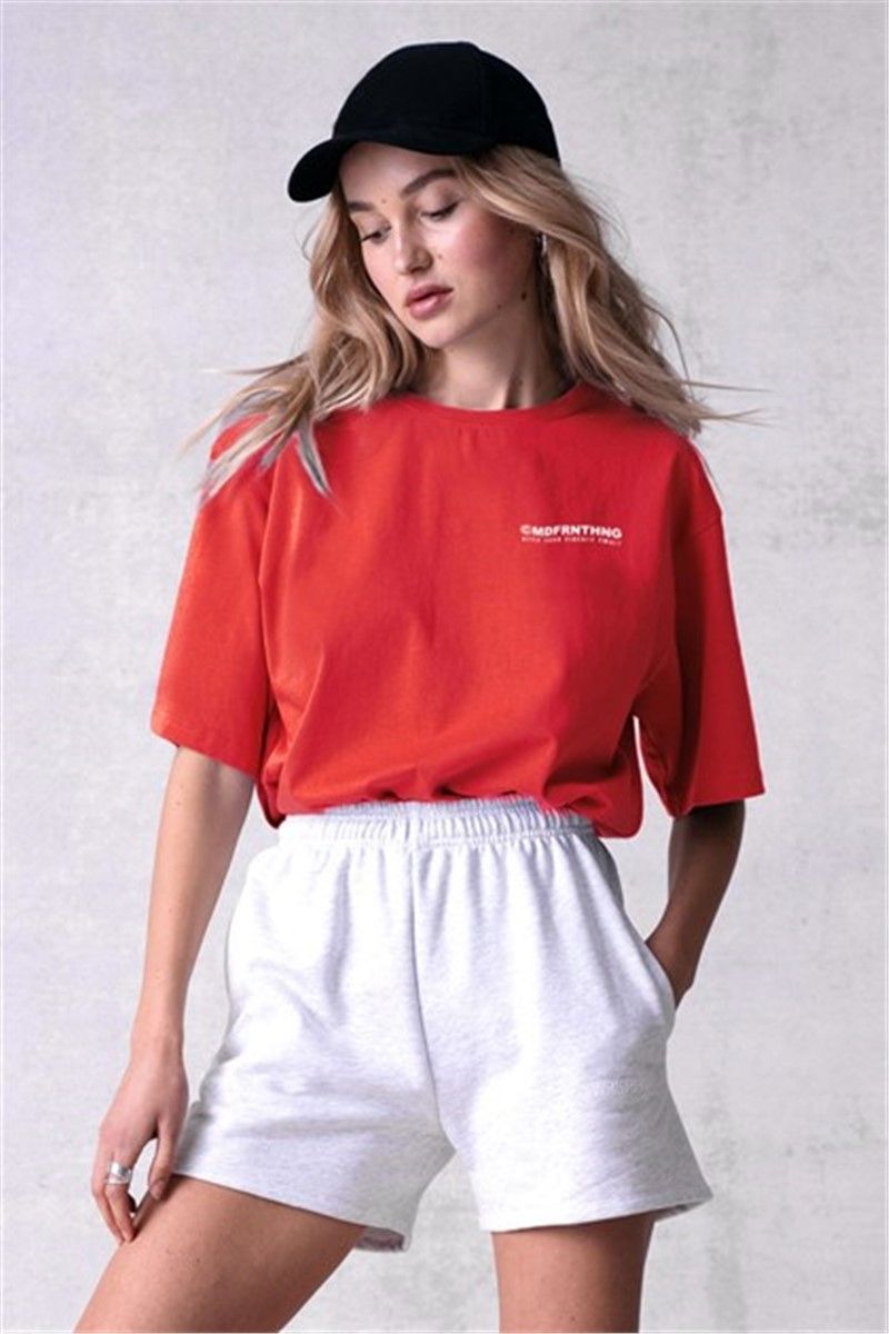 Madmext Women's T-Shirt - Red #308851