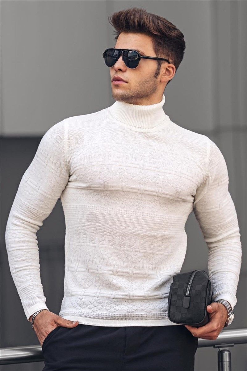 Muški džemper 4661-4 - Bijeli 289173