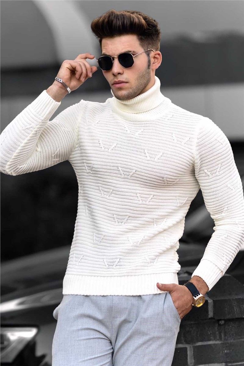 Muški džemper 4689 - Bijeli 289460