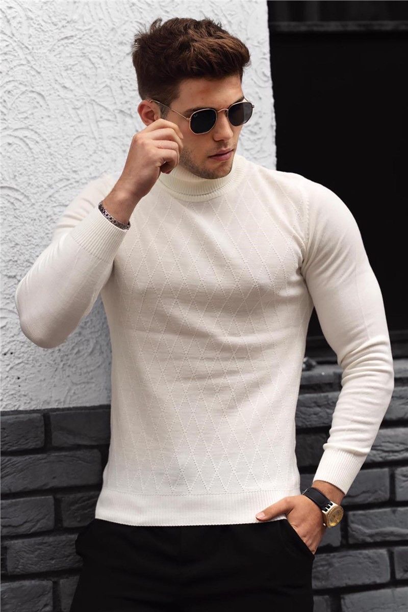 Muški džemper 4658 - Bijeli 288797