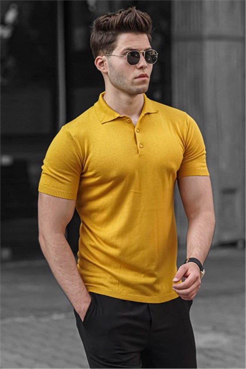 Madmext Men's T-Shirt - Mustard Yellow #303521