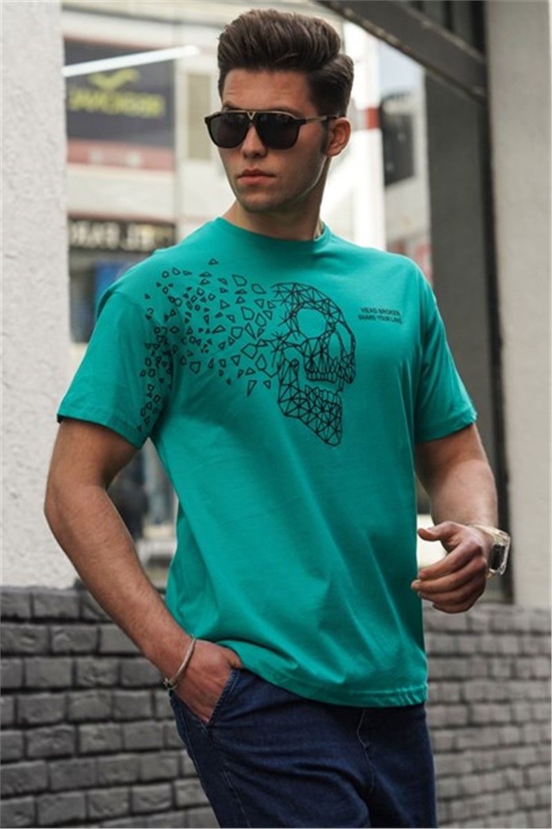 Madmext Men's T-Shirt - Green #303633