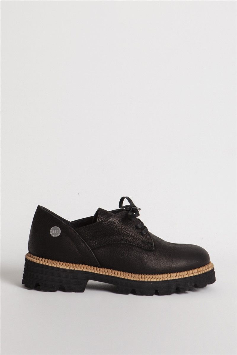 Women's Natural Nubuck Shoes 3480 - Black #359205