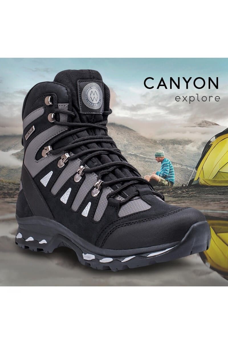 Marwells Canyon Muške planinarske čizme - crne sa sivom 2021083410
