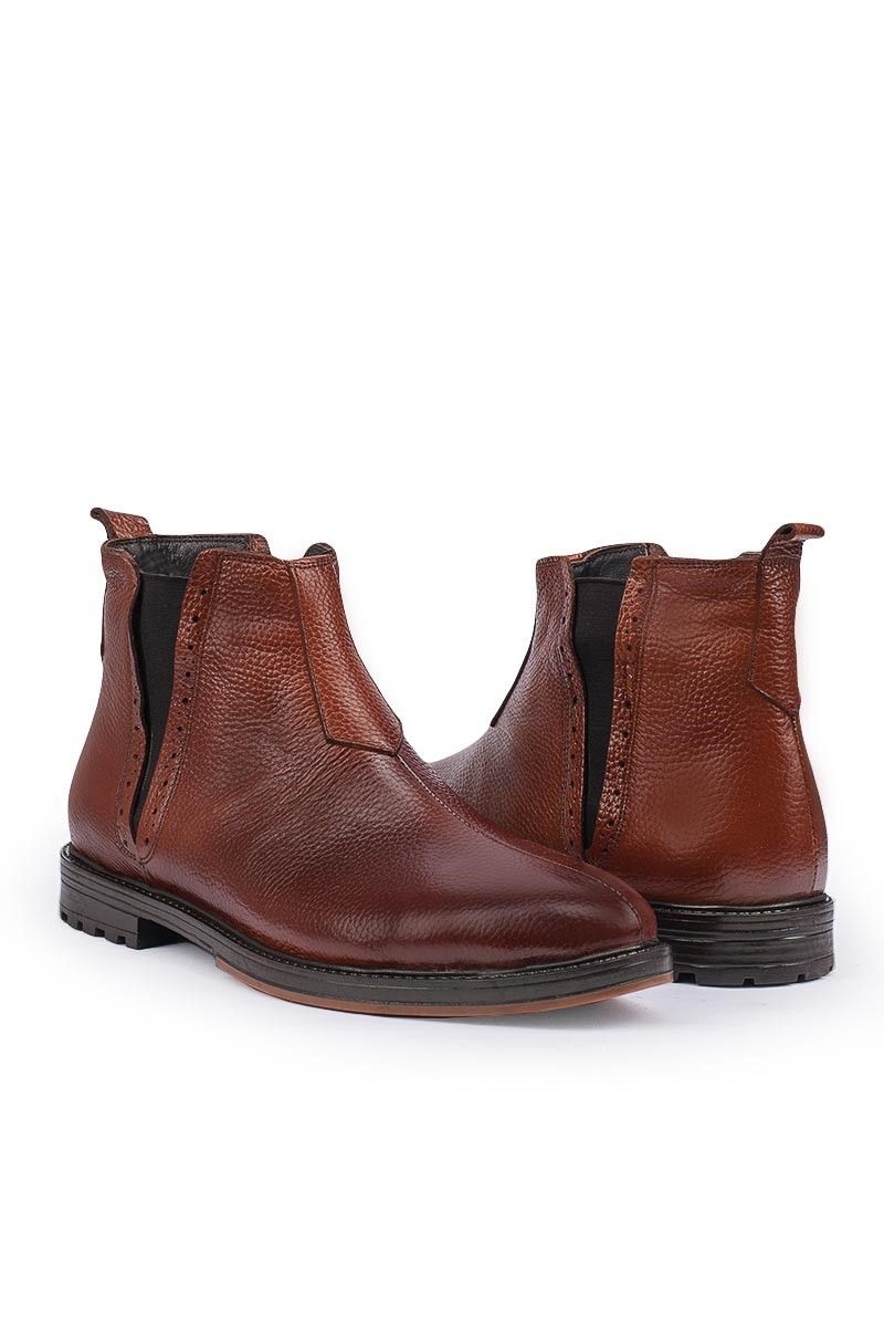 Marwells Men's Genuine Leather Boots - Brown 2021083423
